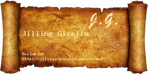 Jilling Gizella névjegykártya