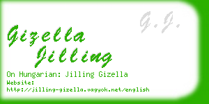 gizella jilling business card